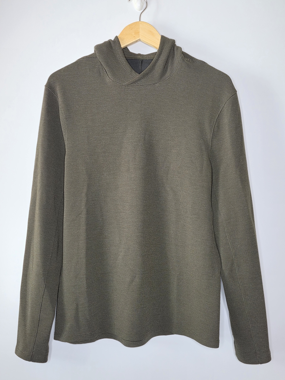Lululemon thermal Dark Green Shift stitch hoodie Size MED** Based on Measurement